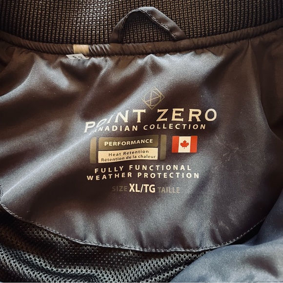 POINT ZERO Navy Sz XL Performance Windbreaker Bomber Jacket - Picture 7 of 11